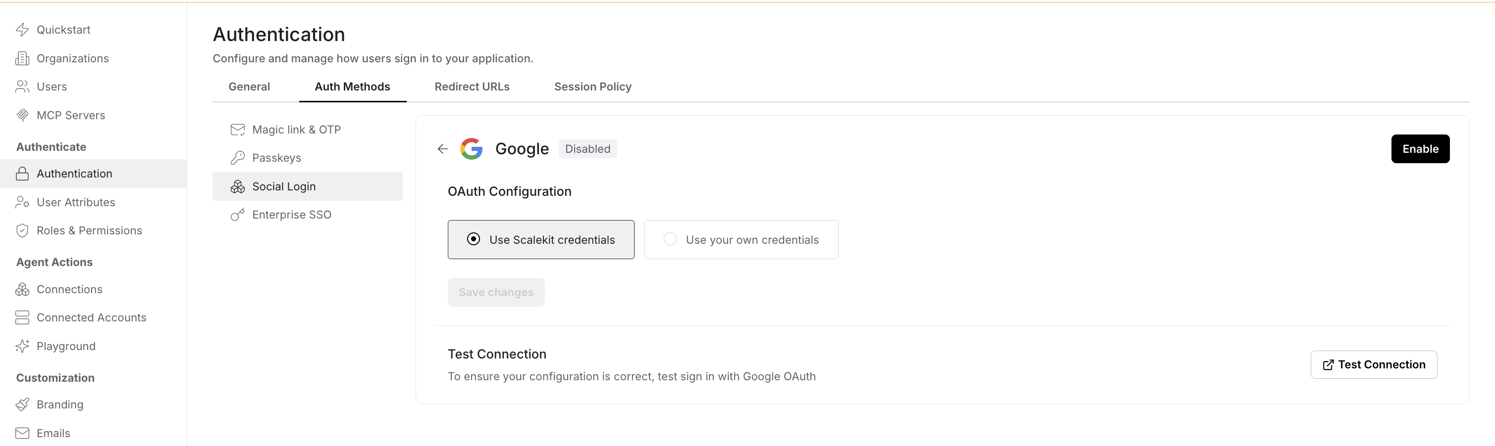 Google Auth Method